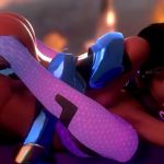 Pharah X Sombra Threesome