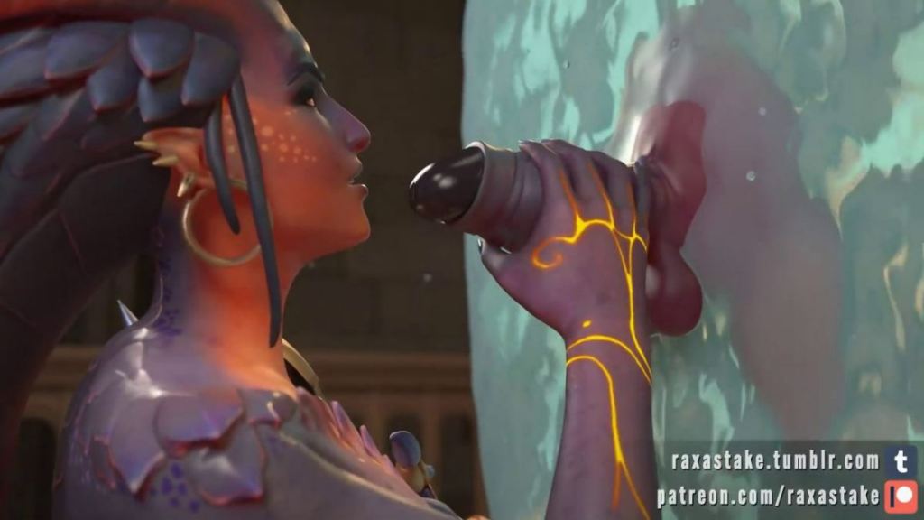 Dragon Symmetra Portal Blowjob