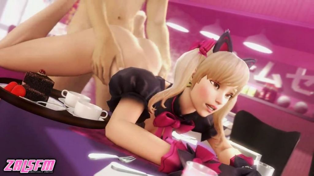 Black Cat Dva Fucked In Maid Cafe