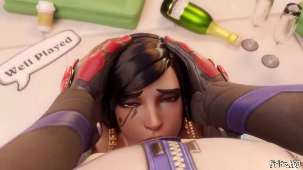 Pharah Deepthroat Blowjob