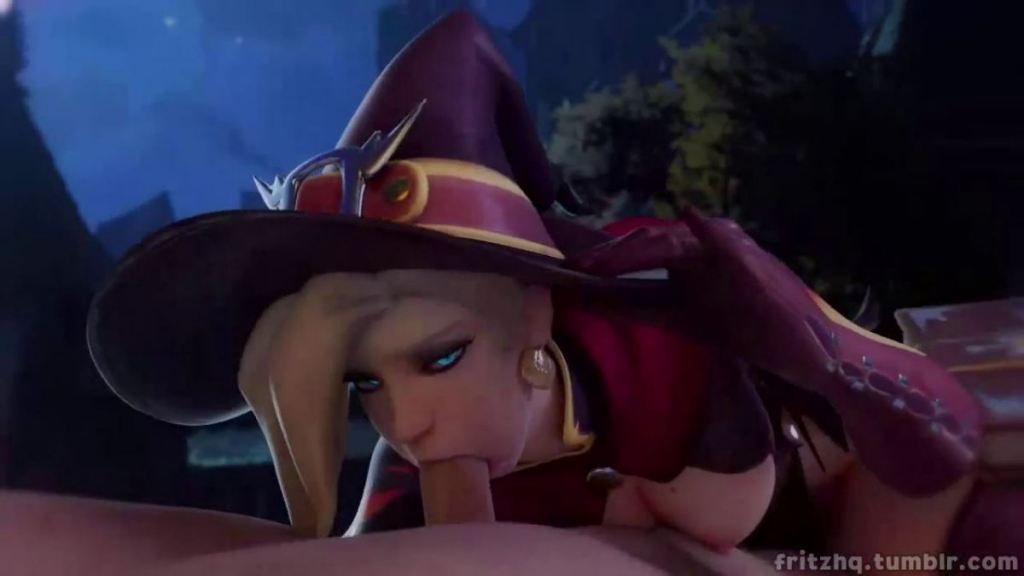 Witch Mercy Blowjob Wink