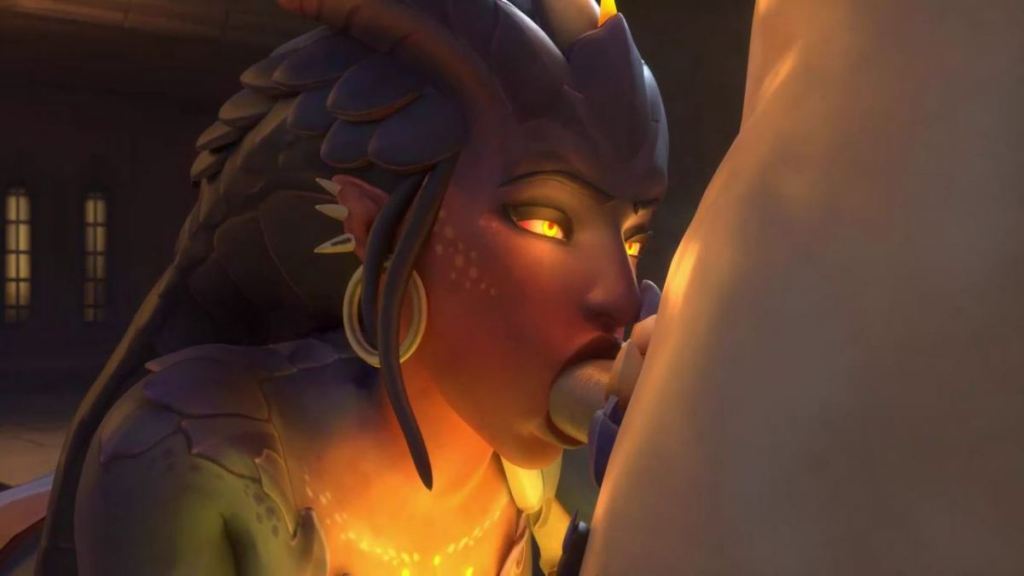 Dragon Symmetra Blowjob