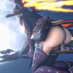 Witch Mercy Rides Broom with Special Feature