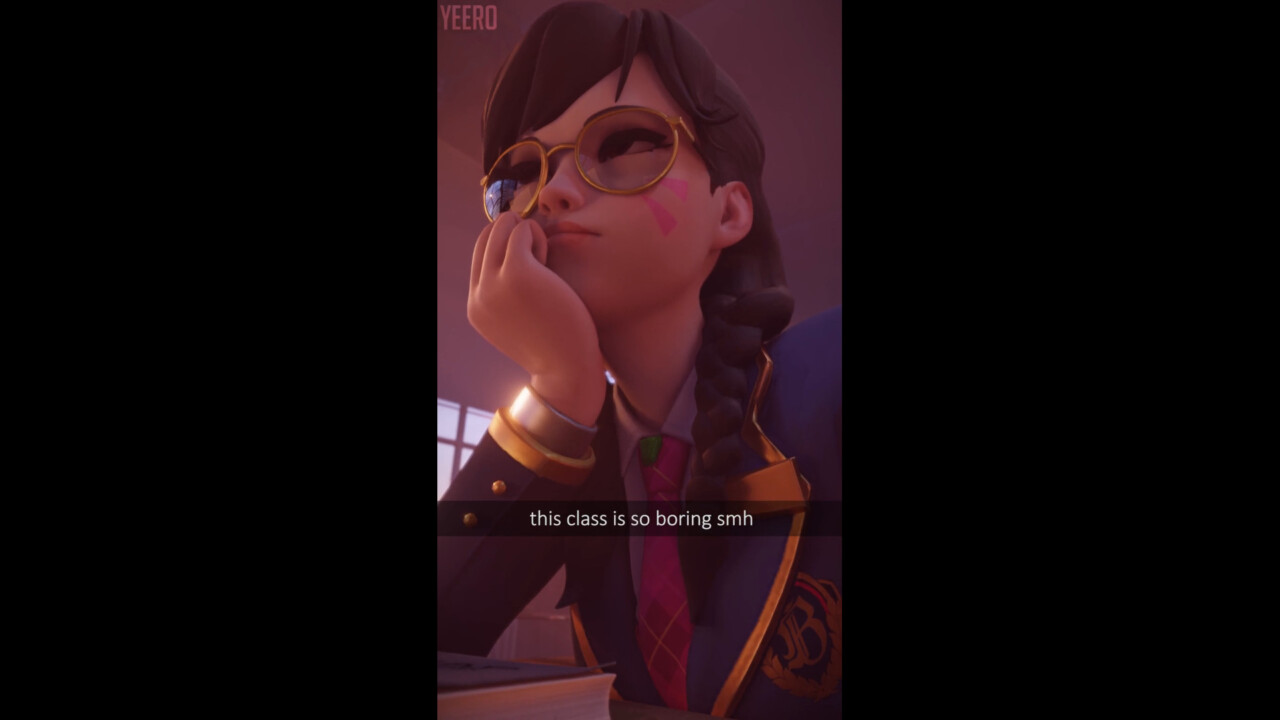 Dva Snapchat in Class - Overwatch - Rule 34 - SFM Compile