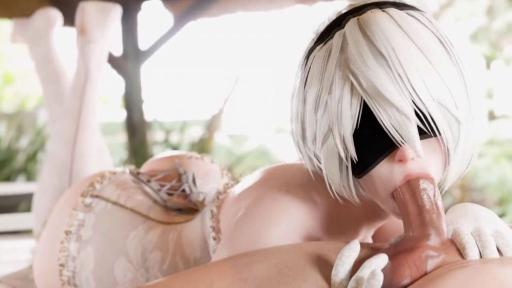 2B Blowjob and Ball Massage