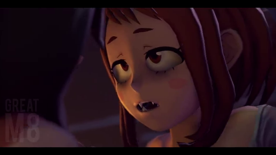 Tsuyu and Uraraka Threesome