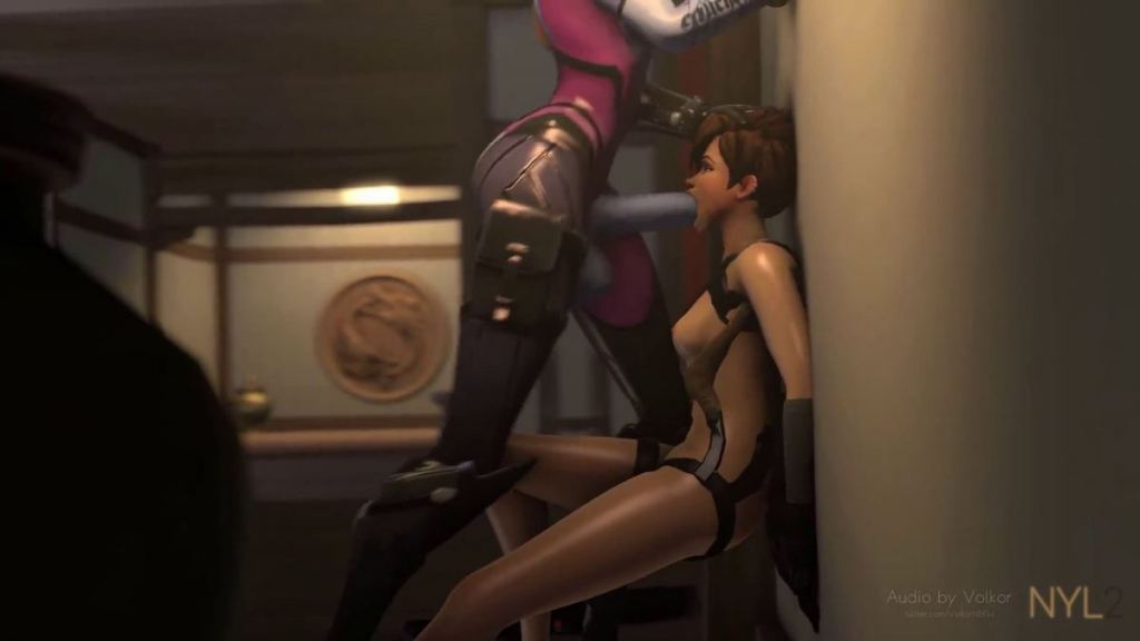 Futa widow gets fuck Tracer mouth