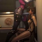 Futa widow gets fuck Tracer mouth
