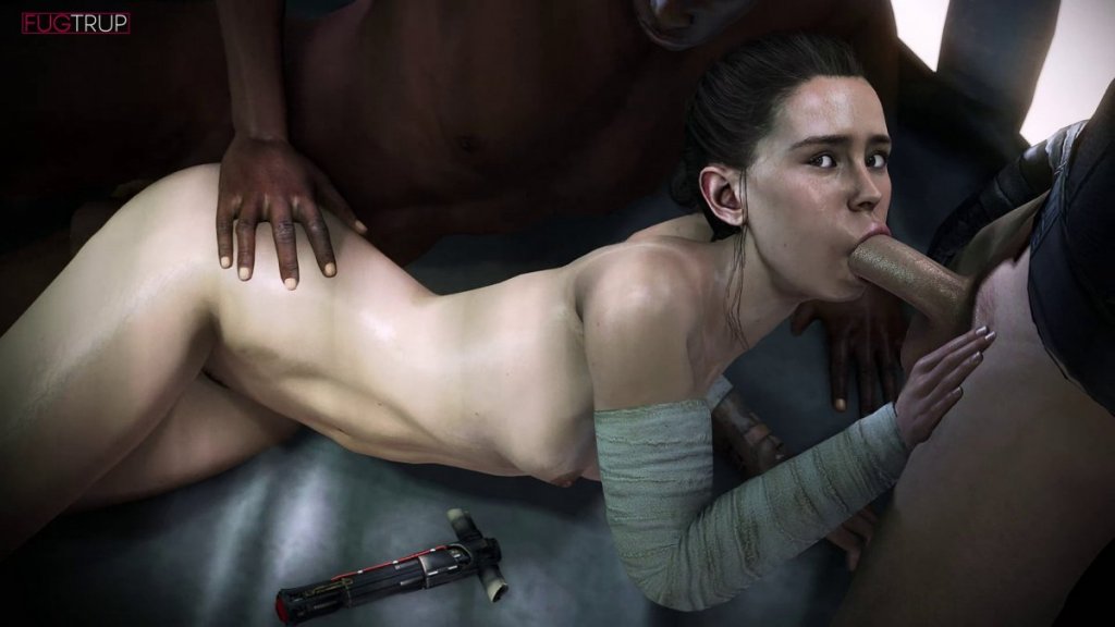 Rey Threesome Jedi Training