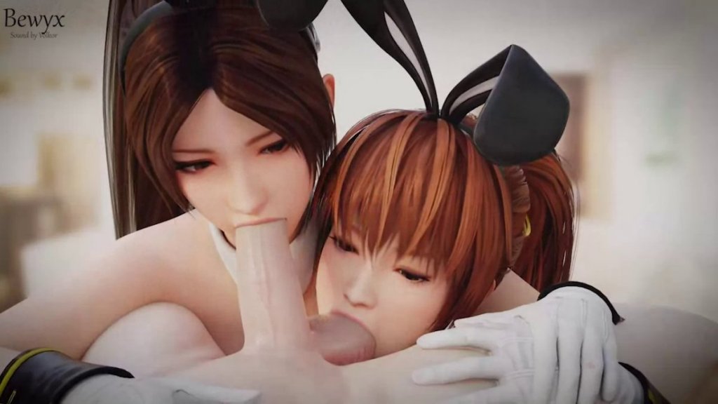 Bunny Mai and Kasumi Blowjob