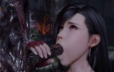 Is Tifa Blowing a Tree