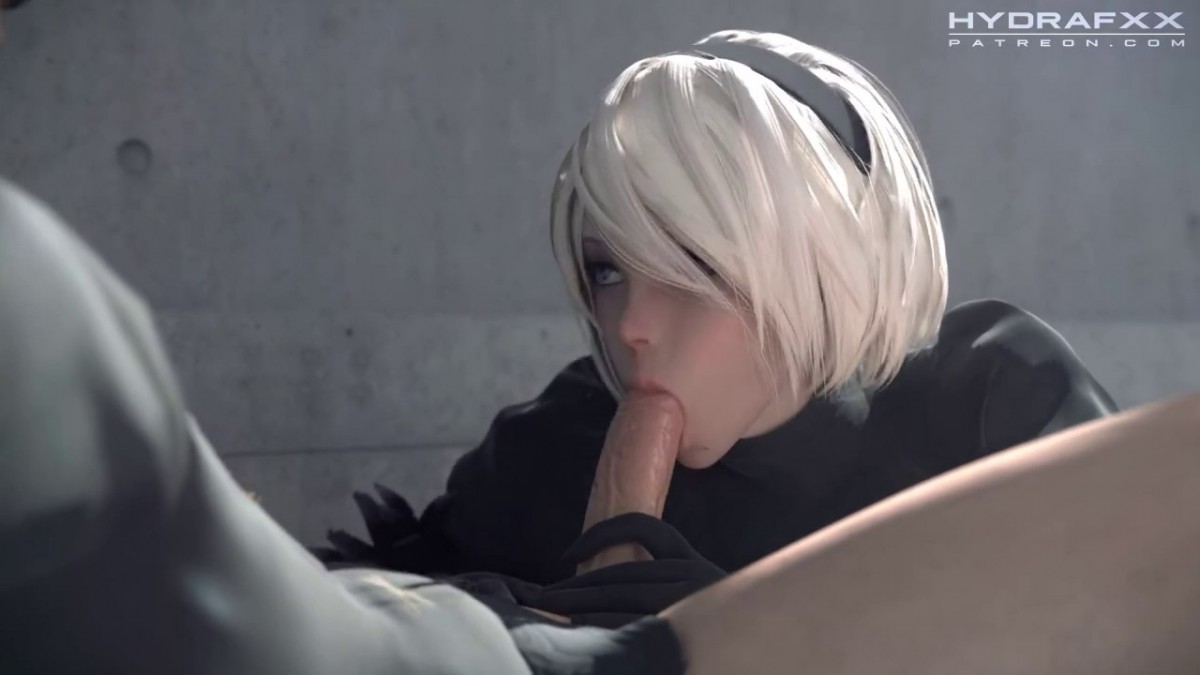 2B giving her best blowjob to 9S - Nier Automata - SFM Compile