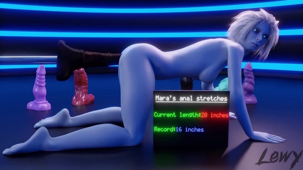 Mara Dildo Stomach Bulge