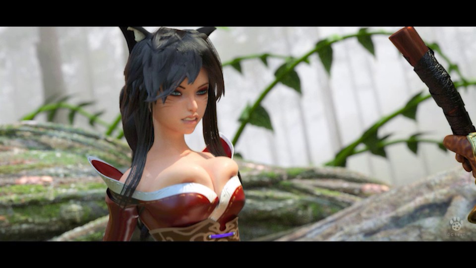 Ahri toying with her prey