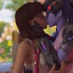 D.va chocked by a cock