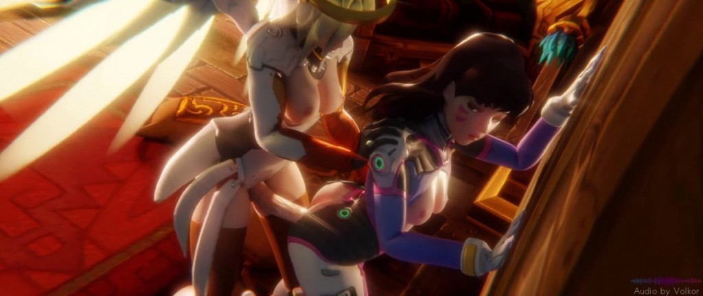 D.va gets fucked by Futa Mercy