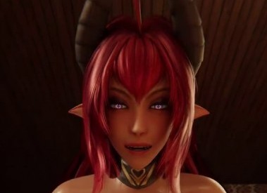 Daemon girl POV cowgirl