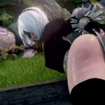 Horny 2B wants her pussy licked by anything