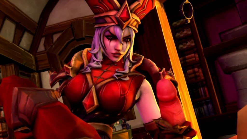 Sally Whitemane Handjob Cumshot