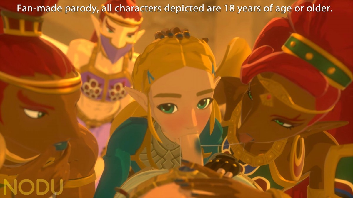 The Gerudo And Zelda Sharing Link Cock