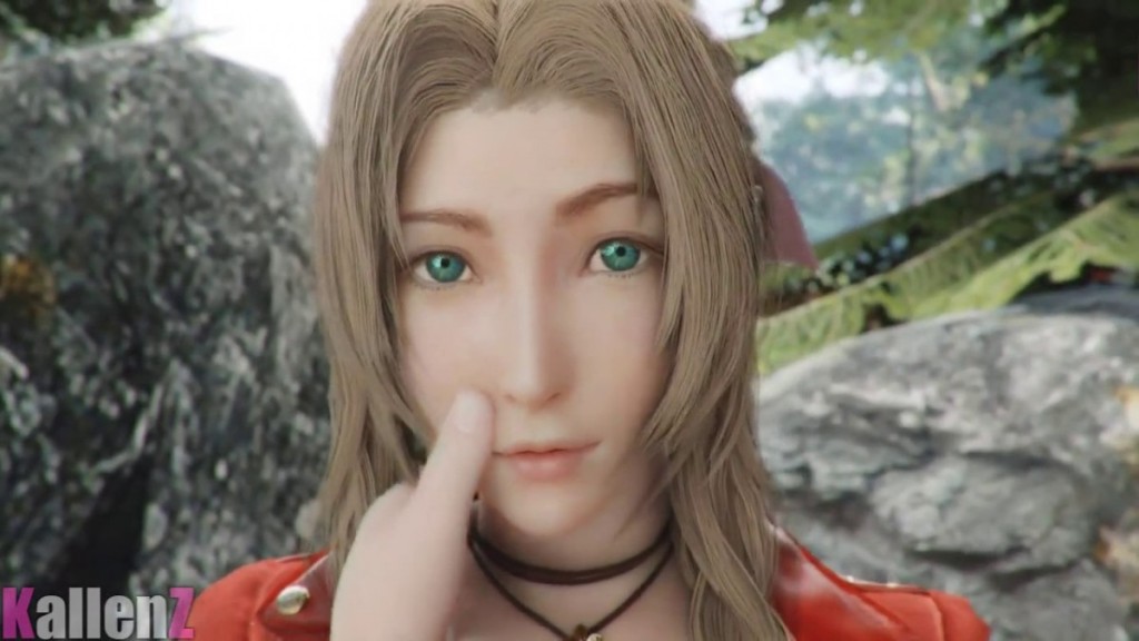 Having fun with Aerith lips