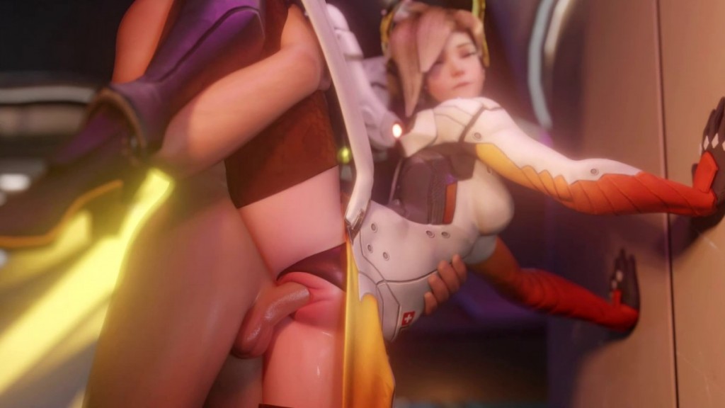 Mercy getting pounded and sneaky Tracer