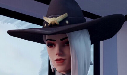 Ashe bored expression handjob