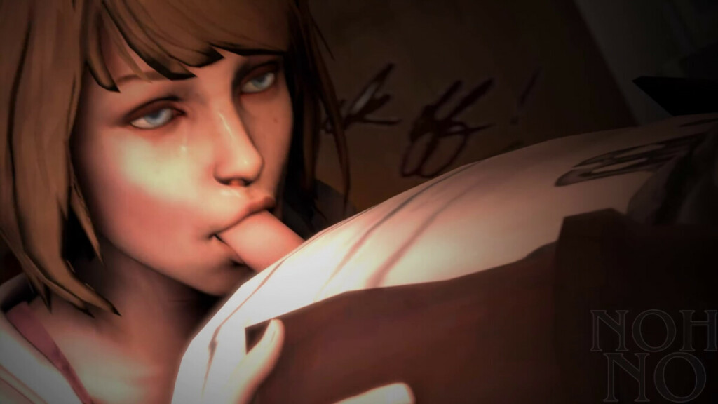 Futa Chloe gets blowjob by Max