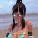 Korra disappointed trip to beach