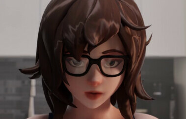 Mei giving a titjob with her massive tits