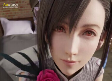 Tifa giving a handjob before going on a date