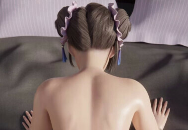 Tifa with hair buns fucked doggy POV