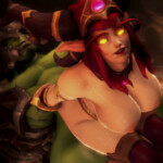 Alexstrasza gets fucked by an orc
