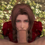 Great Aerith blowjob view