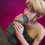 Link sucking Ganon