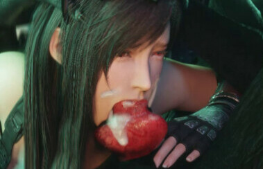 Tifa Lockhart face fucked by Werewolf