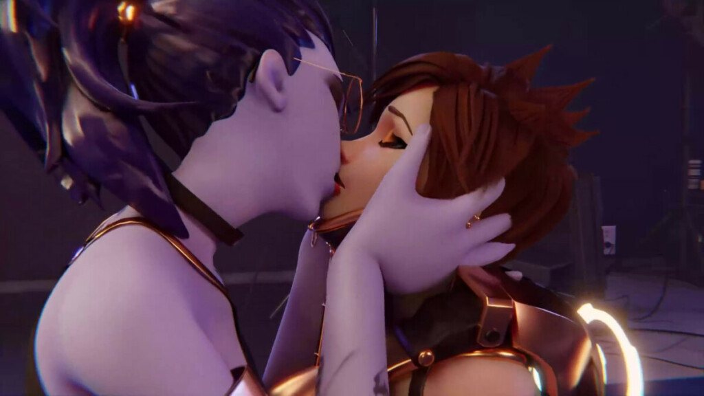 Widowmaker makes Tracer eats her pussy