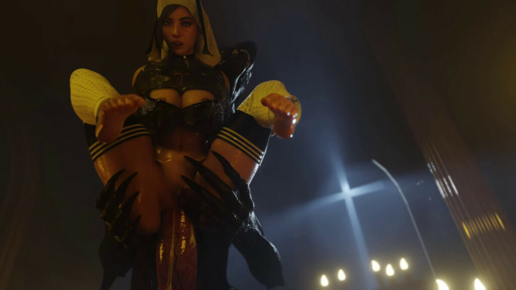 Nun Ada Wong gets fucked by Werewolf