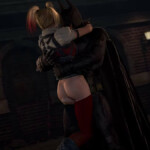 Batman getting a thighjob from Harley