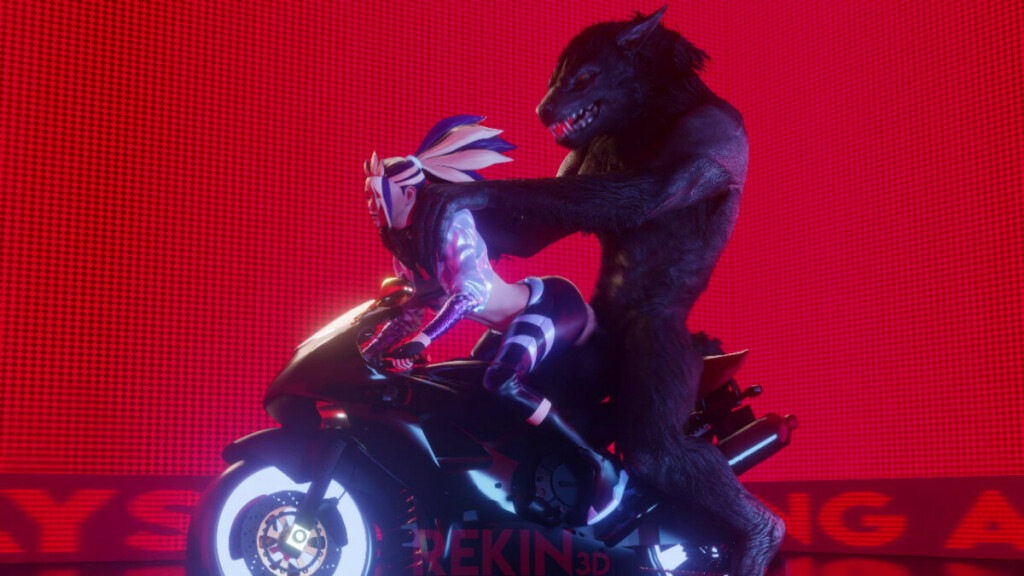 KDA Akali fucked by Werewolf