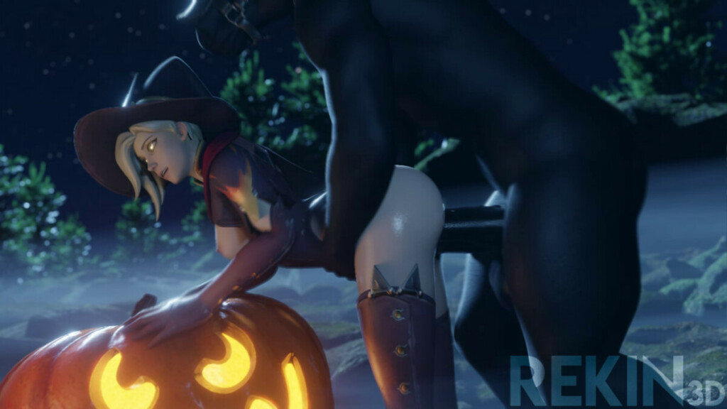 Mercy fucked by Horseman