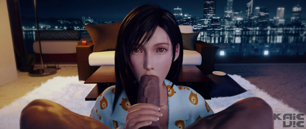 Tifa face full of cum