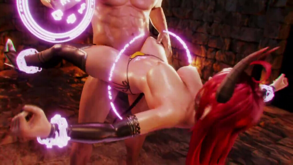 Daemon girl gets summoned and fucked