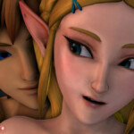 Zelda gets creampied by Link