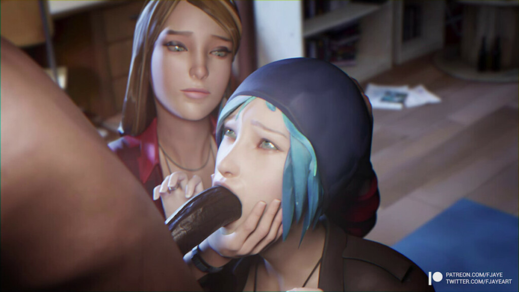 Rachel helps Chloe in sucking