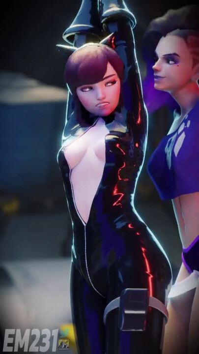 D.va gets punished by Sombra