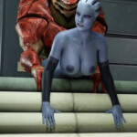 Liara pounded by Wrex