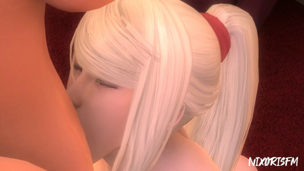 Samus sucking Blonde Futa Elizabeth