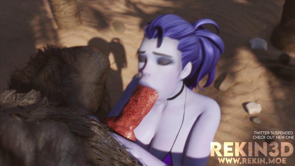 Widowmaker sucking a Werewolf