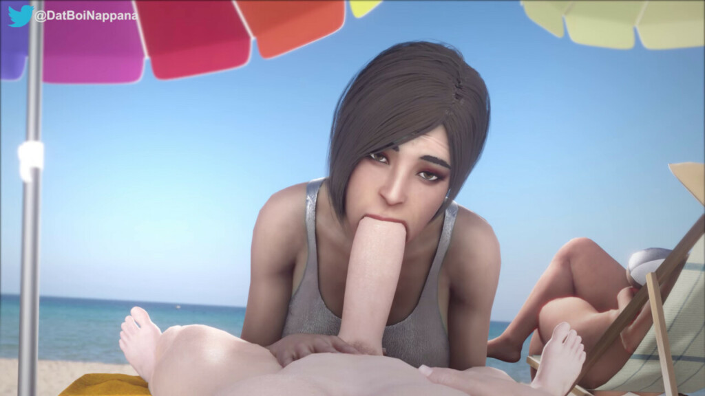 Ada Wong Beach Blowjob